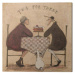 Obraz na plátně Sam Toft - Tea For Three, 2 - 40×40 cm