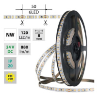 LED pásek McLED 24V neutrální bílá CRI90 š=8mm IP20 9,6W/m 120LED/m SMD2835 ML-126.839.60.2