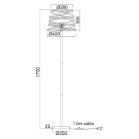 ACA Lighting Avantgarde stojanové svítidlo KS1538FB