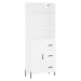 vidaXL Skříň highboard bílá 69,5 x 34 x 180 cm kompozitní dřevo