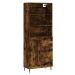 vidaXL Skříň highboard kouřový dub 69,5 x 34 x 180 cm kompozitní dřevo