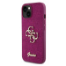 Guess hard kryt na iPhone 15 6.1" Purple Glitter Script Big 4G