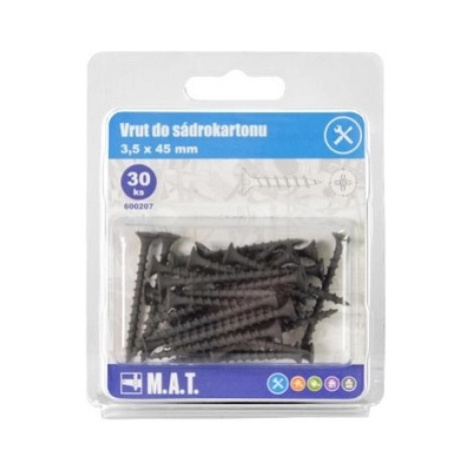 Vruty do sádrokartonu 3,5 x 45mm fosfátované hrubý závit (50ks) M.A.T Group
