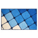 GRUND SHANGA - Koupelnová předložka tyrkysová Rozměr: 60x100 cm