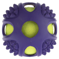 Hračka pro psy gumový tenisový míček 2v1, Ø 10 cm - 2 kusy
