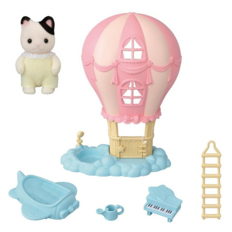 Sylvanian Families Dětský domeček s balónky a figurkou