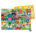 Moulin Roty Puzzle s lupou Ve městě - 48 pcs