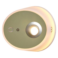 Carpyen LED nástěnné světlo Zoom, bodovka USB výstup khaki