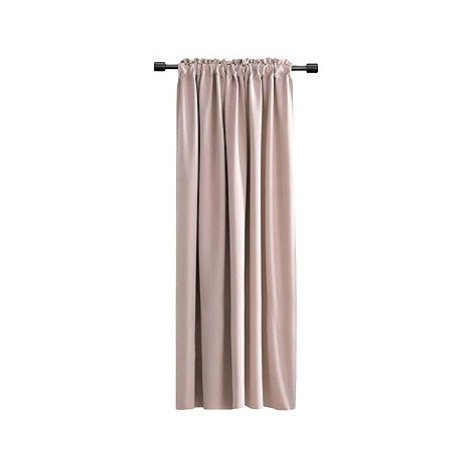 Mybesthome Shary Blackout Zatemňovací závěs s řasící páskou, 135 × 270 cm, pudrový růžový, 1 ks