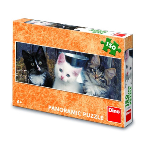 Puzzle Tři koťátka 150 dílků panoramic DINO