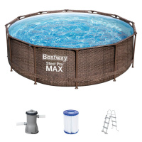 Bestway Bazén Steel Pro Max™ Deluxe Series™ s filtračním zařízením a schůdky, Ø 3,66 x 1 m