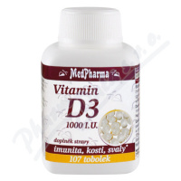 MedPharma Vitamin D3 1000 I.U. tob.107