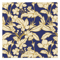 PAW - Ubrousky AIRLAID 40x40 cm - Beautiful Floral Pattern dark Blue