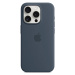 Kryt Apple iPhone 15 Pro Silicone Case with MS - Storm Blue