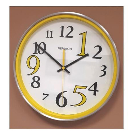 Designové hodiny D&D 545 yellow Meridiana 35cm FOR LIVING