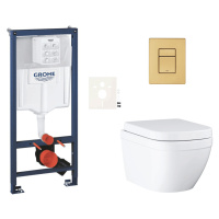 Závěsný wc set do lehkých stěn / předstěnová montáž Grohe Euro Ceramic SIKOGRSEUSCGN0