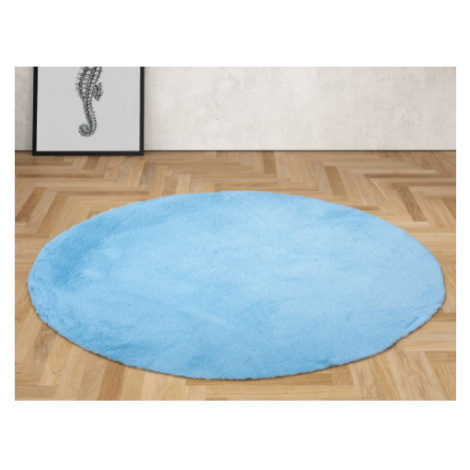 Kulatý koberec Rabbit 60 cm, světle modrý Asko