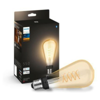 Philips HUE white LED Filament žárovka E27 ST72 7W 550lm 2100K IP20, stmívatelná