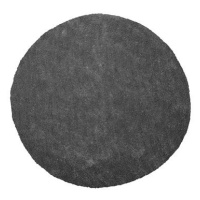 Koberec tmavě šedý kruhový ? 140 cm DEMRE, 122358