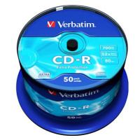 VERBATIM CD-R 700MB, 52x, spindle 50 ks