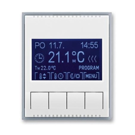 ABB Element termostat pokojový bílá/ledová šedá 3292E-A10301 04 programovatelný