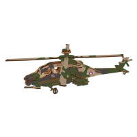 Woodcraft Dřevěné 3D puzzle Bojový vrtulník Apache
