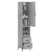 vidaXL Skříň highboard betonově šedá 34,5x34x180 cm kompozitní dřevo