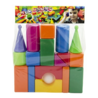 Stavebnice kostky velké 30ks plast v sáčku 47x66x8cm