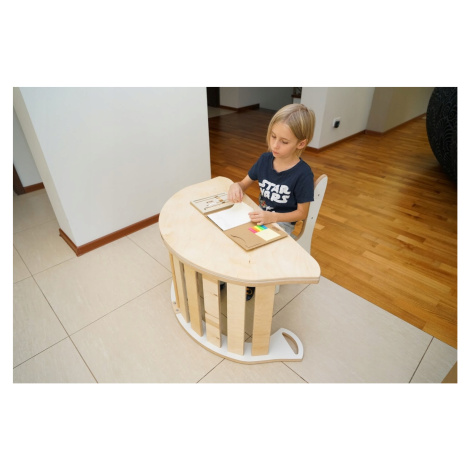 Houpačka Montessori dřevěný pro děti Lehátko Židle Psací stůl masivní velký Pl