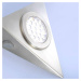 PAUL NEUHAUS LED skříňková svítidla 3ks sada v oceli s teple bílou barvou světla vč. napájení a 