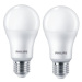 SET 2ks LED žárovek E27 Philips CorePro A67 13W (100W) neutrální bílá (4000K)