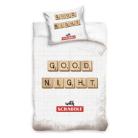 CARBOTEX povlečení Scrabble dobrou noc 140×200 cm