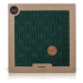 CEBA Deka pletená v dárkovém balení 90x90 Rybí kost Emerald