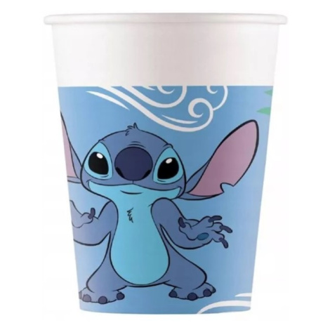 Kelímky papírové Stitch a Angel 200 ml 8 ks GoDan