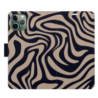 iSaprio Flip pouzdro Zebra Black 02 pro iPhone 11 Pro