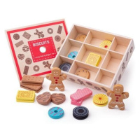 Bigjigs Toys Box s dřevěnými sušenkami