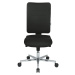 eurokraft pro Kancelářská otočná židle V2, čalouněné opěradlo, černá / černá