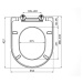 záchodové sedátko SOFT CLOSE - zkrácené, s bezpečnostním zpomalovacím systémem - duroplast - bíl