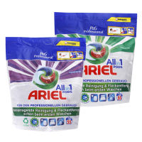 ACTION PACK Ariel 2x kapsle All in 1 na univerzální a barevné praní 55 ks