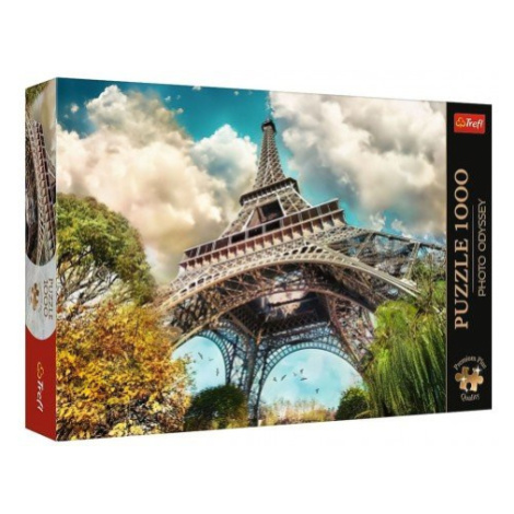 Puzzle Premium Plus - Photo Odyssey:Eiffelova věž v Paříži, Francie 1000dílků 68,3x48cm v krab 4 Trefl