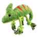 Hračka Dog Fantasy Jungle chameleon pískací zelená 28cm ​