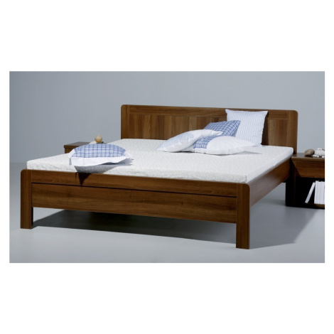 BMB KARLO FAMILY 180 x 200 cm- kvalitní lamino postel oblé rohy imitace dřeva třešeň Romana - SK