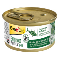 GimCat Superfood ShinyCat Duo tuňákový filet s cuketou 24 × 70 g