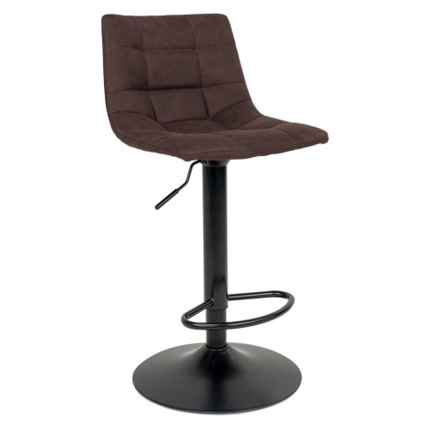 Norddan Designová barová židle Dominik tmavě hnědá