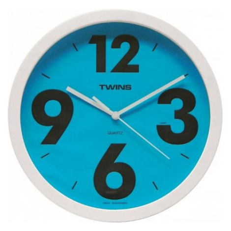 Nástěnné hodiny Twins 903 blue 26cm FOR LIVING