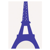 Ilustrace Eiffel Bleu, Studio Collection, (30 x 40 cm)