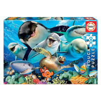 Puzzle Underwater Selfie Educa 100 dílků od 6 let