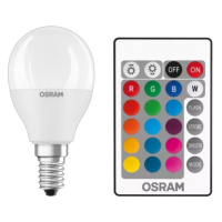 LED žárovka E14 OSRAM STAR+ CL P 4,9W (40W) s dálkovým ovladačem RGBW (teplá bílá 2700K) stmívat