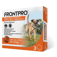 Frontpro Antiparazitární žvýkací tablety pro psy (4-10 kg) 3 tablety