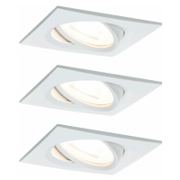 PAULMANN Vestavné svítidlo LED Nova hranaté 3x6,5W GU10 bílá mat výklopné 3-krokové-stmívatelné 